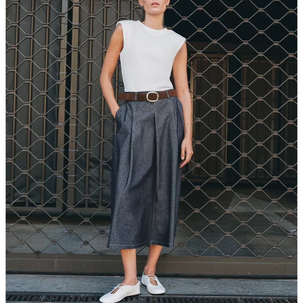 Zara Elegant Women's Skirt/Top Belted Combination Dress Medium NWT